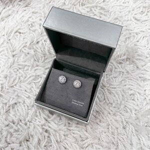 Nordstrom pave cubic zirconia earrings plated in platinum